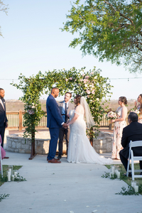 Reverend Jesse Ferraro with Texas Wedding Ministers officiating a wedding Reverend Jesse Ferraro with Texas Wedding Ministers officiating a wedding