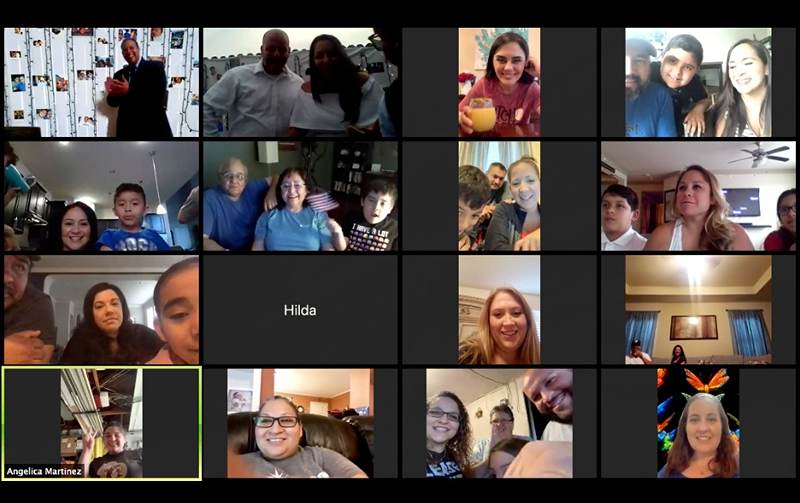 virtual wedding on Zoom with online wedding officiant